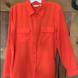 LIZ CLAIBORNE ORANGE BLOUSE